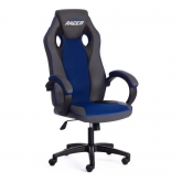 Кресло Racer Gt New/Рейсер Гт Нью кож/зам/ткань, металлик/синий, 36/10